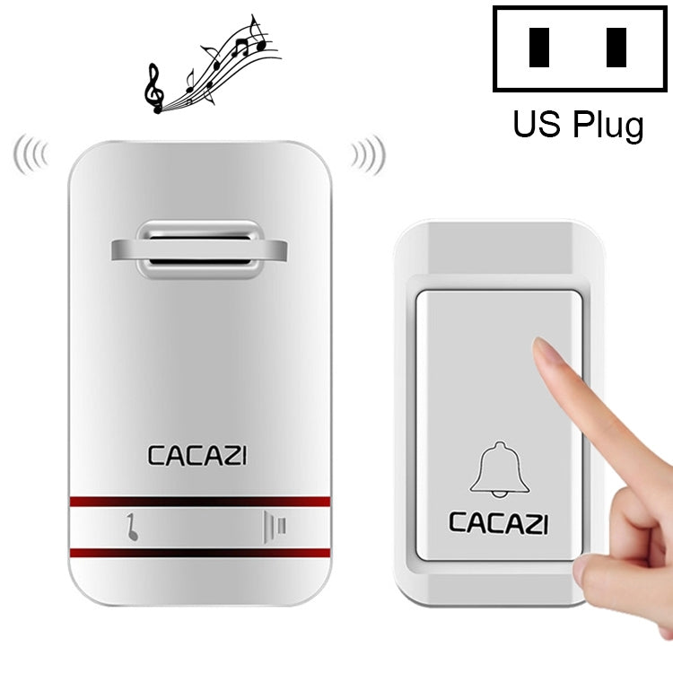 CACAZI V027G One Button One Receivers Self-Powered Wireless Home Kinetic Electronic Doorbell, UK Plug CACAZI V027G One Button One Receivers Self-Powered Wireless Home Kinetic Electronic Doorbell, UK Plug